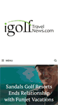Mobile Screenshot of igolftravelnews.com