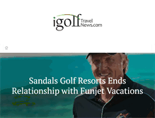 Tablet Screenshot of igolftravelnews.com